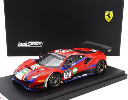 LookSmart - FERRARI 488 GT3 EVO 3.9L TURBO V8 TEAM AF CORSE N 52 WINNER PRO-AM CUP 24h SPA 2022 ANDREA BERTOLINI - STEFANO COSTANTINI - LOUIS MACHIELS - ALESSIO ROVERA RED BLUE BLACK