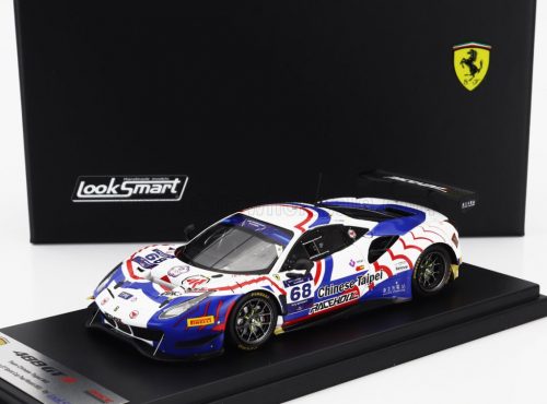 LookSmart - FERRARI 488 GT3 EVO 3.9L TURBO V8 TEAM CHINESE TAIPEI N 68 FIA MOTORSPORT GAMES GT SPRINT CUP PAUL RICAR 2022 EVAN CHEN WHITE BLUE