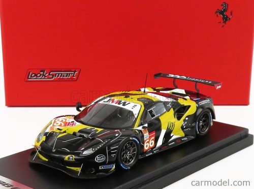 Looksmart - Ferrari 488 Gte Evo 3.9L Turbo V8 Team Jmw Motorsport N 66 24H Le Mans 2021 J.Fannin - T.Neubauer - R.Sales Black White Yellow