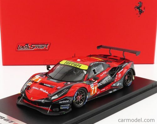 Looksmart - Ferrari 488 Gte Evo 3.9L Turbo V8 Team Inception Racing N 71 24H Le Mans 2021 B.Barnicoat - B.Iribe - O.Millroy Red Black