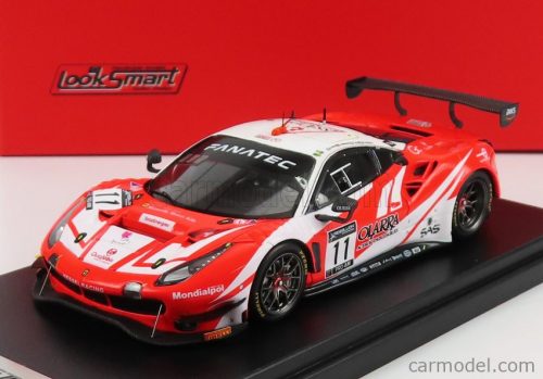 Looksmart - Ferrari 488 Gt3 Evo Team Kessel Racing N 11 24H Spa 2021 D.Fumanelli - G.Roda - T.Kohmann Red Fluo White