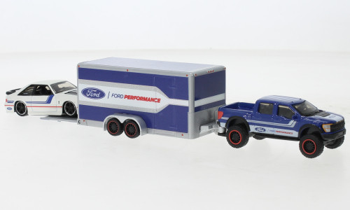 Maisto - Ford F-150 SVT Raptor, blau/weiss, 1:64