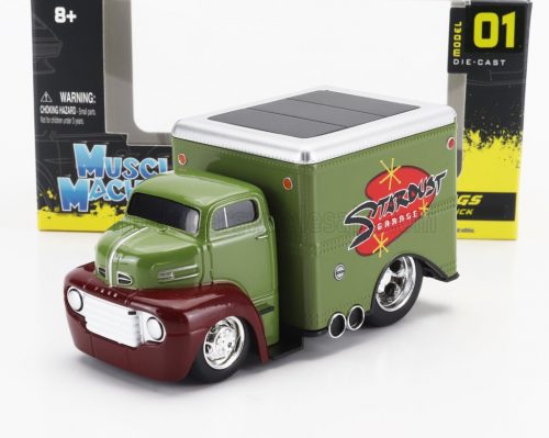 Maisto - FORD USA COE VAN TRUCK STARDUST GARAGE 2-ASSI CUSTOM 1950 GREEN