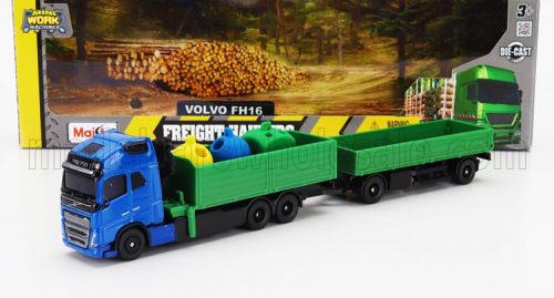 Maisto - VOLVO FH16 XL 750 TRUCK WITH GRUE 2021 BLUE GREEN