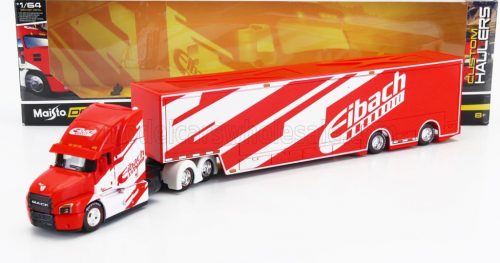 Maisto - MACK ANTHEM TRUCK EIBACH CAR TRANSPORTER 2020 RED WHITE