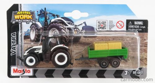 Maisto - Valtra Q305 Tractor With Trailer 2018 White Green