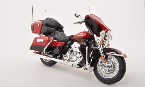 Maisto - Harley Davidson FLHTK Electra Glide Ultra Limited, rot/dunkelbraun, 2013, 1:12