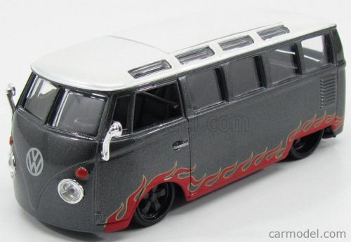 Maisto - Volkswagen T1 Samba Minibus Custom 1967 Grey Met White