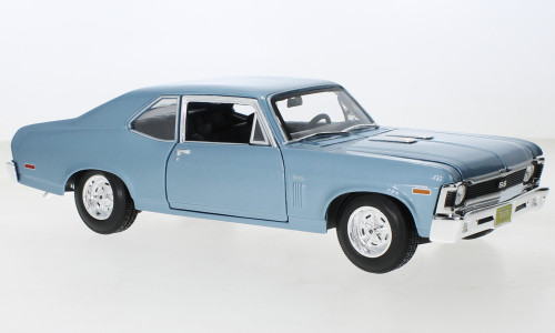 Maisto - Chevrolet Nova SS Coupe, hellblau, 1970, 1:18