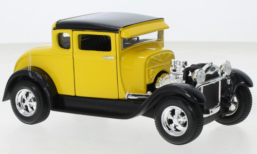 Maisto - Ford Model A Hot Rod, gelb/schwarz, 1929, 1:24