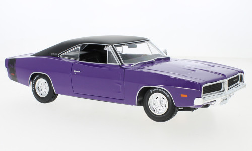 Maisto - Dodge Charger R/T, violett/schwarz, 1969, 1:18