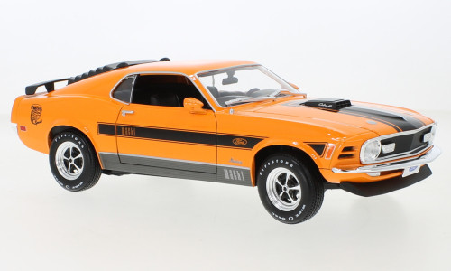 Maisto - Ford Mustang Mach 1, orange/schwarz, 1970, 1:18