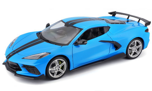 Maisto - Chevrolet Corvette Stingray (C8), blau/schwarz, 2020, 1:18