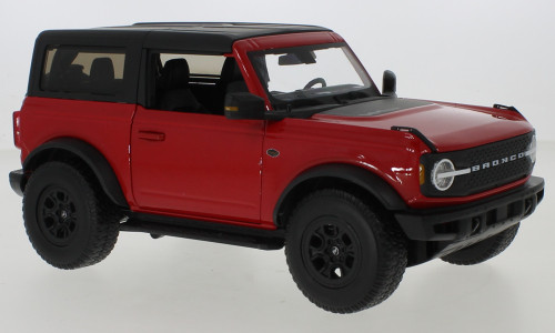 Maisto - Ford Bronco Wildtrak  rot/schwarz  2021  1:18