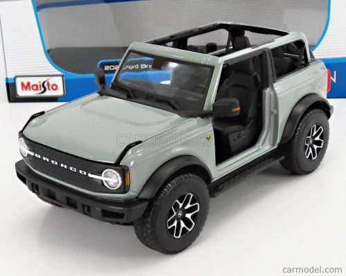 Maisto - Ford Usa Bronco Badlands Without Doors 2021 Grey