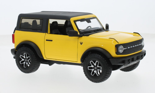 Maisto - Ford Bronco Badlands  gelb/schwarz  2021  1:24