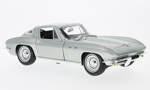 Maisto - Chevrolet Corvette, silber, 1965, 1:18