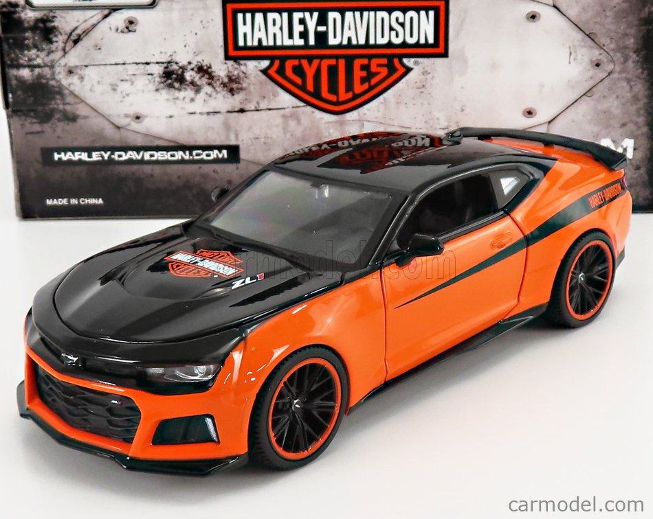 Maisto - Chevrolet Camaro Zl1 Custom Harley Davidson 2017 Orange Black ...