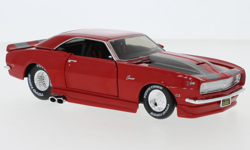 Maisto - Chevrolet Camaro Z/28 Tuning, rot/dunkelgrau, 1968, 1:24