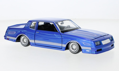 Maisto - Chevrolet Monte Carlo Lowrider, blau/Dekor, 1986, 1:24