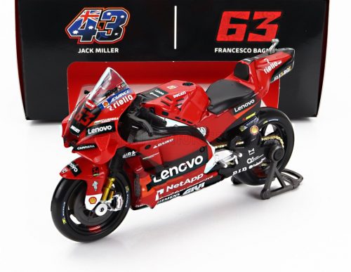 Maisto - DUCATI DESMOSEDICI GP22 TEAM LENOVO N 63 WORLD CHAMPION MOTOGP SEASON 2022 FRANCESCO BAGNAIA RED