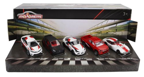 Majorette - TOYOTA SET TOYOTA RACING 5X COROLLA ALTIS - YARIS GRMN - SUPRA GR SZ-R - HILUX REVO - 2000 GT VARIOUS