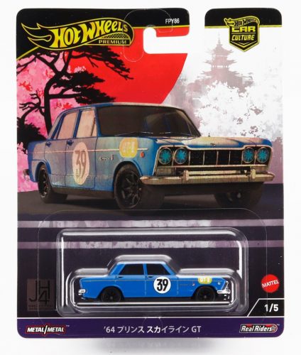 Mattel Hot Wheels - NISSAN PRINCE SKYLINE GT N 39 RACING 1964 BLUE