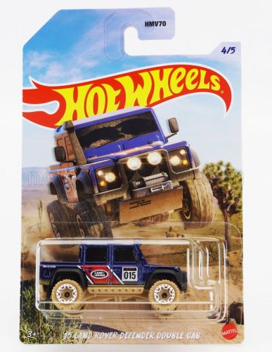 Mattel Hot Wheels - LAND ROVER DEFENDER DOUBLE CABINE PICK-UP N 015 BAJA 2015 BLUE