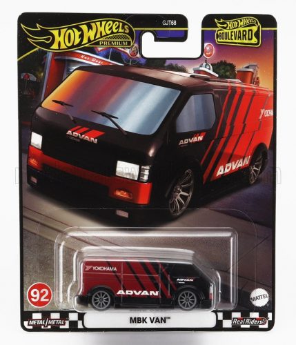 Mattel Hot Wheels - MBK VAN CUSTOM ADVAN 2010 BLACK RED