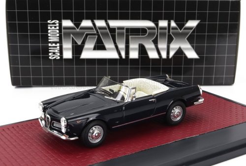 Matrix Scale Models - ALFA ROMEO 2600 SPIDER CABRIOLET OPEN 1962 DARK BLUE