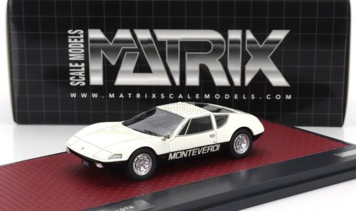 Matrix Scale Models - MONTEVERDI HAI 450 GTS 1973 WHITE BLACK