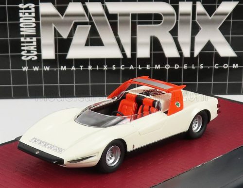 Matrix Scale Models - ALFA ROMEO P33 ROADSTER PININFARINA 1968 WHITE