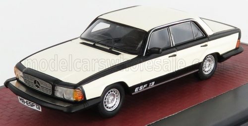 Matrix Scale Models - MERCEDES BENZ ESF 13 EXPERIMENTAL SAFETY VEHICLE 1972 (BASE S-CLASS) WHITE BLACK