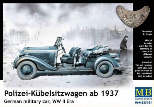 Master Box - Polizei-Kuebelsitzwagen ab 1937,German military car, WW II Era