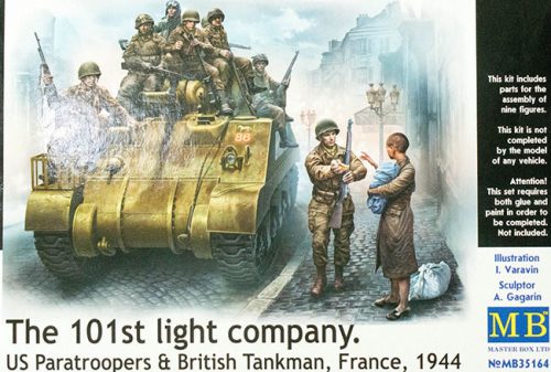 Master box - 101th light company.US paratroopers and British tankmen