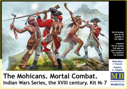 Master Box - The Mohicans. Mortal Combat. Indian Wars Series, the XVIII century. Kit No 7