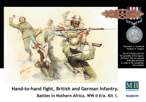 Master Box - Hand-to-hand fight, British and German Infantry. Battles in Norther