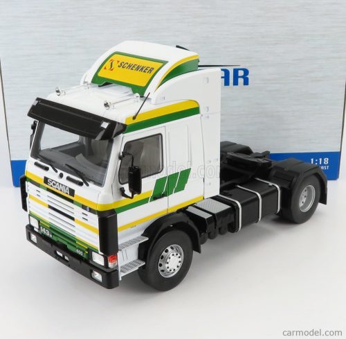 Mcg - Scania 143M 400 Topline Tractor Truck 2-Assi Schenker 1987 White Green Yellow