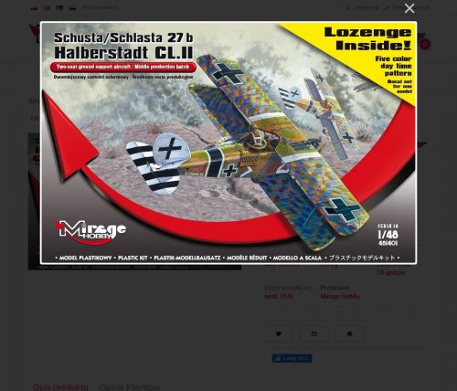 Mirage Hobby - Schusta/Schlasta 27b Halberstadt + color