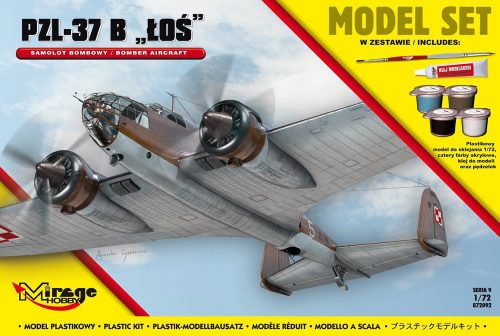 Mirage Hobby - PZL-37 B Los (Polish Bomber Aircraft) Model Set