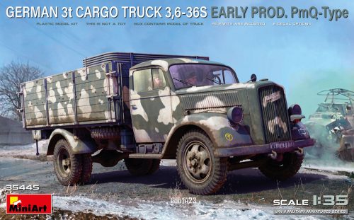 Miniart - German 3t Cargo Truck 3,6-36S Early Prod. PmQ-Type