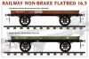 Miniart - Railway Non-brake Flatbed 16,5 t