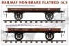 Miniart - Railway Non-brake Flatbed 16,5 t