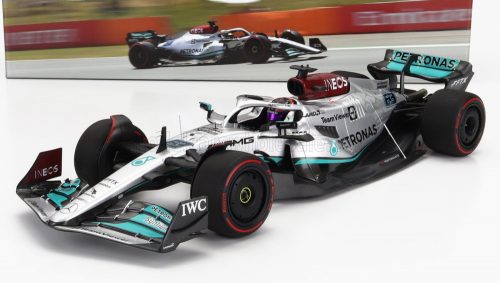 Minichamps - MERCEDES GP F1 W13E TEAM MERCEDES-AMG PETRONAS F1 N 63 3rd AUSTRALIAN GP 2022 GEORGE RUSSEL SILVER GREEN