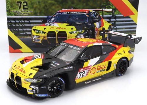 Minichamps - BMW 4-SERIES M4 GT3 TEAM BMW JUNIOR N 72 24h NURBURGRING 2023 DAN HARPER - MAX HESSE - NEIL VERHAGEN BLACK YELLOW RED