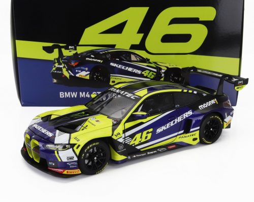 Minichamps - BMW 4-SERIES M4 GT3 TEAM WRT N 46 PRESENTATION FANATEC GT WORLD CHALLENGE EUROPE 2023 VALENTINO ROSSI BLUE YELLOW BLACK