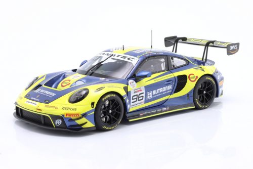 Minichamps - PORSCHE 911 992 GT3 R TEAM RUTRONIK RACING N 96 5th 24h SPA 2023 THOMAS PREINING - LAURENT HEINRICH - DENNIS OLSEN YELLOW BLUE