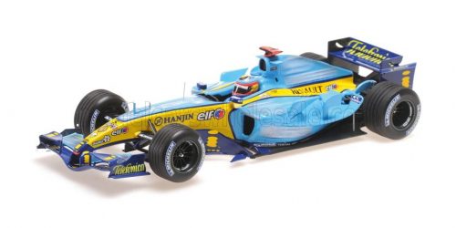 Minichamps - RENAULT F1  R25 TEAM RENAULT N 1 WORLD CHAMPION WINNER SAN MARINO ITALY GP 2005 FERNANDO ALONSO LIGHT BLUE YELLOW