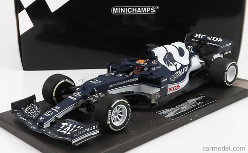 Minichamps - Alpha Tauri F1 At02 Honda Ra620H Team Alpha Tauri N 22 Bahrain Gp 2021 Yuki Tsunoda White Blue