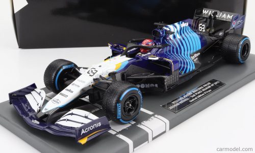 Minichamps - 1:18 Williams Racing Mercedes Fw43B - George Russell - 2Nd Place Belgian Gp 2021